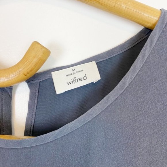 Aritzia | Wilfred | Rive Silk Romper Dark Grey Size M - Picture 9 of 12